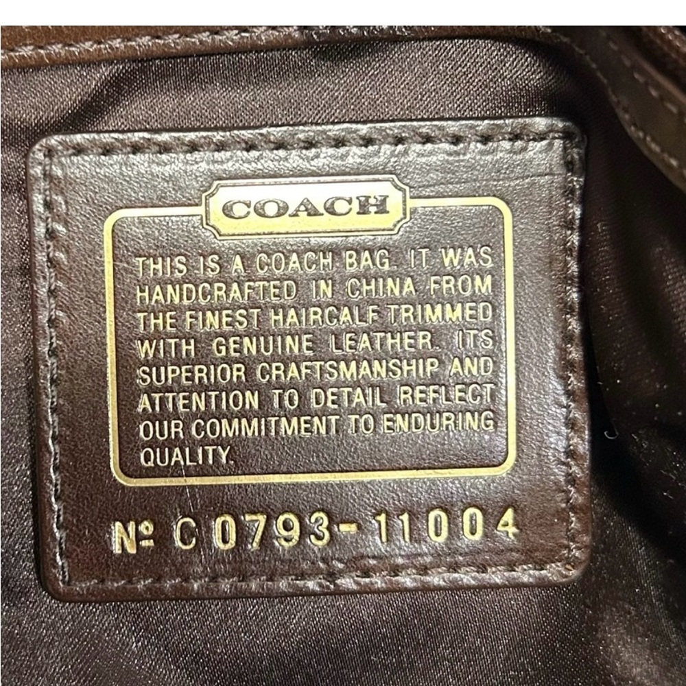 Coach Rare Limited Chelsea Abbey Calf Hair Satchel Brown Leather Laced Bag - Picture 7 of 14